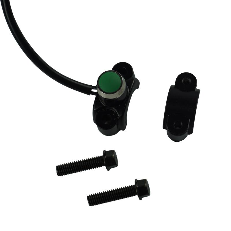 

Универсальный 7/8-дюймовый алюминиевый переключатель для мотоцикла, крепление на руль, электропитание, пусковой сигнал, противотуманный фонарь, самовозврат зелёный