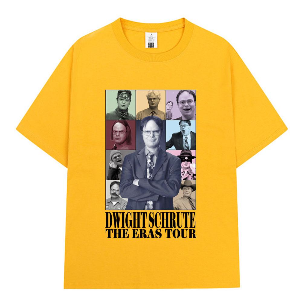 Dwight Schrute The Eras Tour Michael Scott Homage The Office Tshirt Unisex Women Cotton Casual Short Sleeve TShirts Streetwear