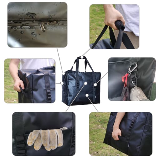FLYFLYGO Large Storage Bag, Tote Bag, Camping, Gear Storage, Moving, Large Capacity, Waterproof, Outdoor Storage Bag