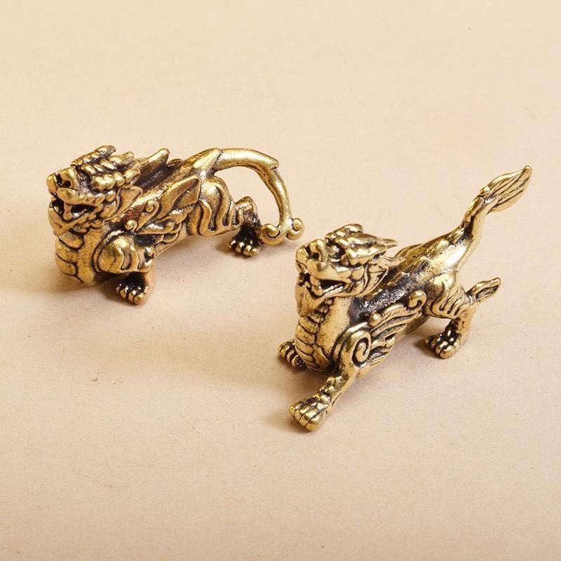 

XITAO Винтажная латунная статуэтка «Храбрые солдаты» из чистой меди ручной работы, чайный питомец, универсальный декор для дома и автомобиля HJF0622 A Pair