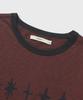 KIIMUIR [Crop] Flashmove Ringer Crop Short Sleeve T-Shirt_Burgundy