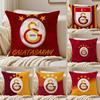 G-Galatasaray 1905s Cushion Cover Silky Short Plush Sofa Pillow Cover Hidden Zipper Soft Dustproof Case for Home Decor