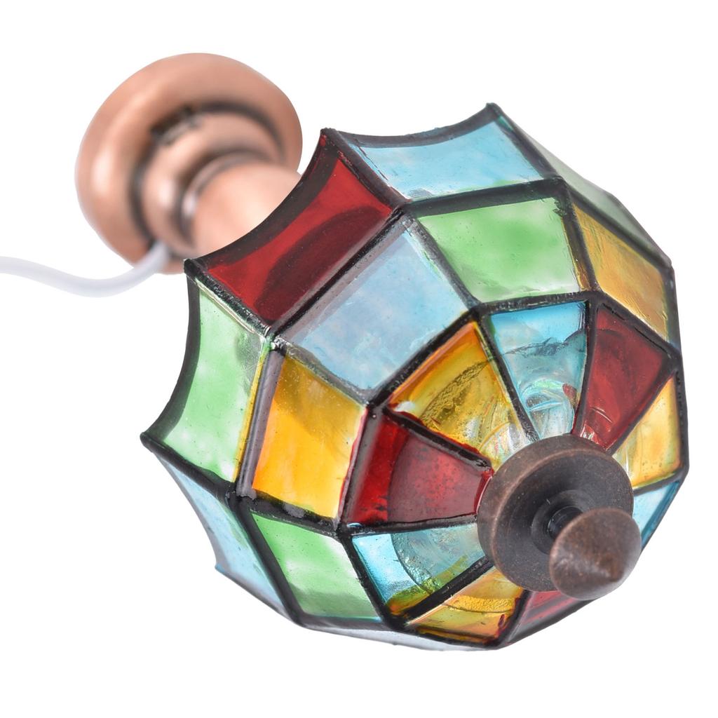 1:12 Puppenhaus Schreibtischlampe Miniatur Tischlampe mit Schirmförmigem Lampenschirm