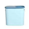 Trash Can for Home Use, High-Quality Bedroom Press-Type Trash Bin with Lid, Kitchen Bathroom Gap Paper Basket