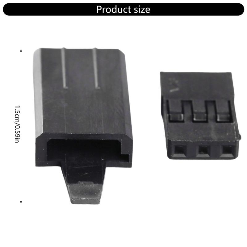 10 Pair Servo Plug Female/Male Extension Connector Receiver Plug Signal Transmission Lock and Pin Set For Futaba JR