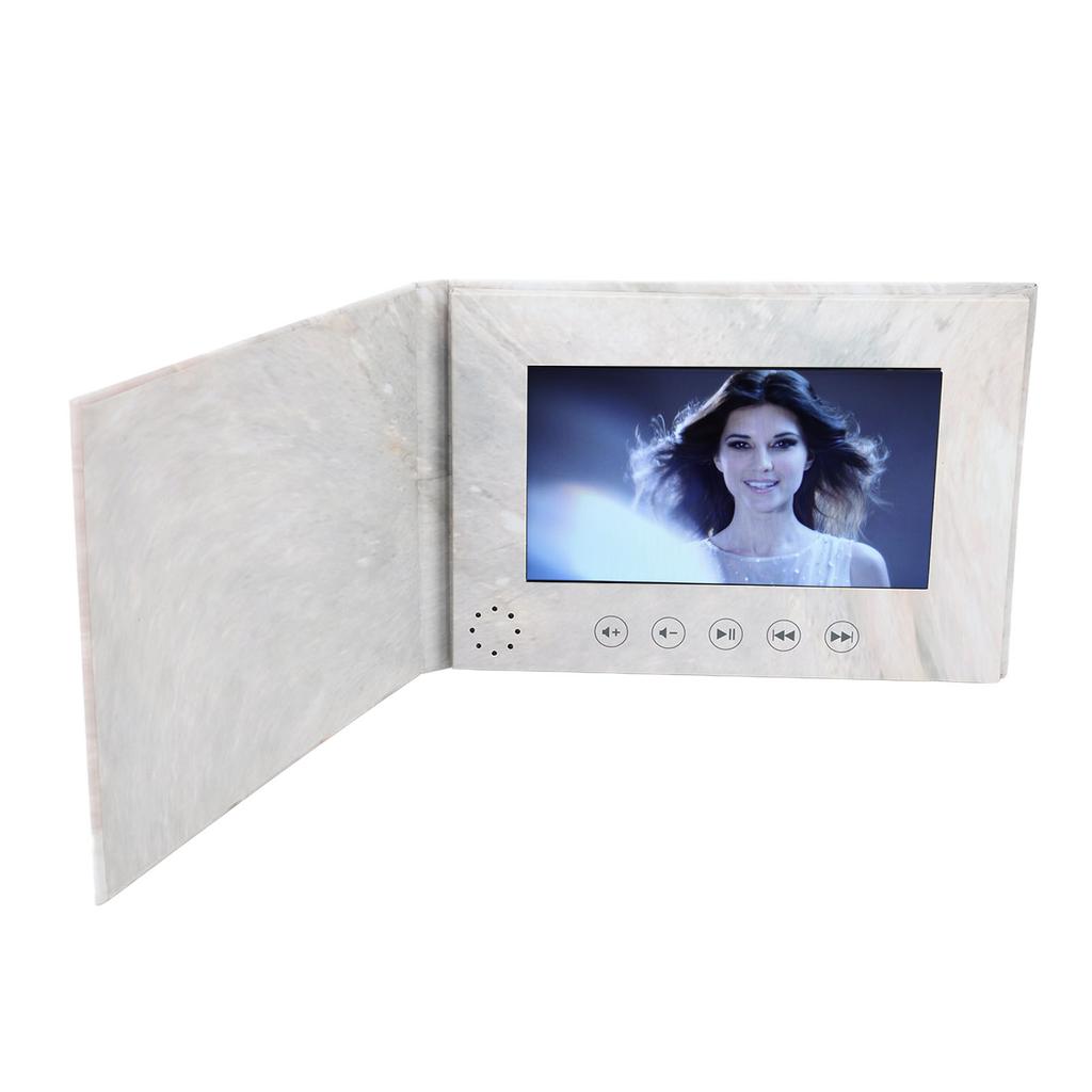 Video Greeting Card 7 Inch Rechargeable DIY Digital HD Video Brochure with 2GB Memory for Mother S Day Father S Day