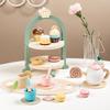 Wooden Royal Tea Party Play Set For Kids With Imaginative Over Kitchen Role Play