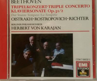 CD BEETHOVEN - Triple Concerto CDM7690322 EMI Studio DRM 1987 US Classical Used