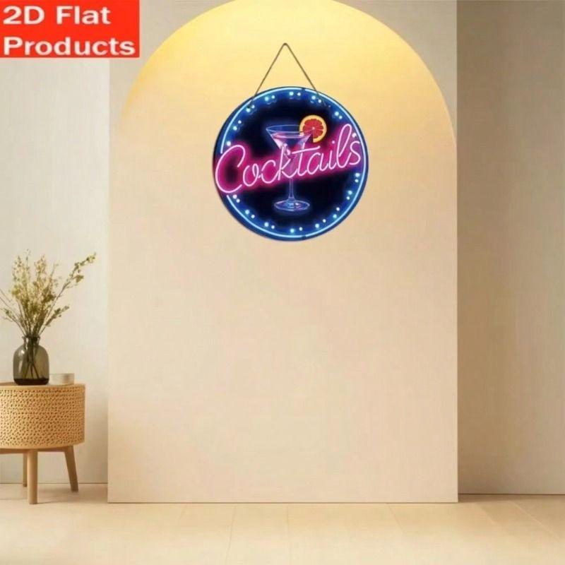 Decorative Metal Wall Art Sign Tin Painting 20x20 cm