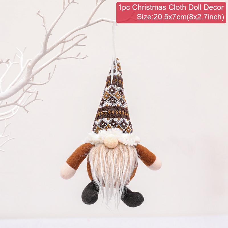 Santa Claus Doll Chirstmas Decorations Home 2025 Decor Table Elk Doll Christmas Ornaments Xmas Navidad Gifts Happy New Year 2026