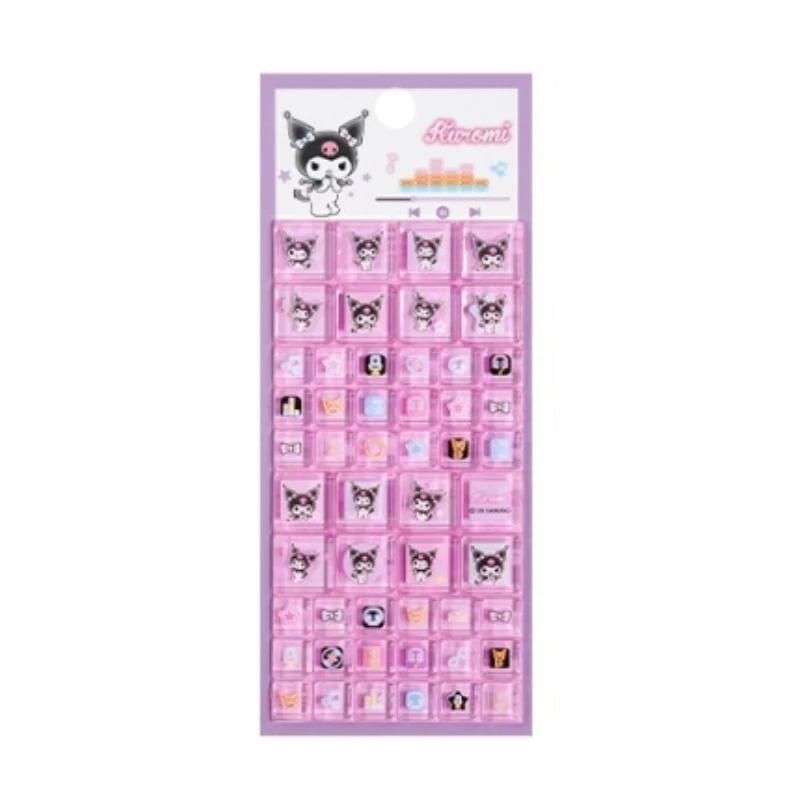 

Latest 3D Sanrio Hello Kitty square decal, animation design, suitable for DIY mobile phone decoration, rhinestone decal (As shown-12603)-