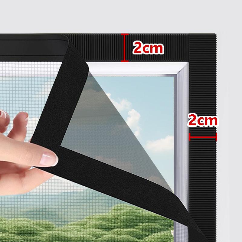 

Window mosquito net, insect screen, invisible black polyester fiber mosquito and fly net suitable for door and window screens... black - 170x80cm