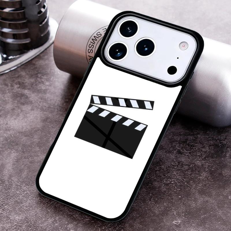 Film Movie Clapperboard Clapper Board Phone Case for iPhone 17 16 15 Pro Max Air 14 13 12 11 Plus Shockproof Cover