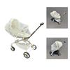 Full Coverage Fly Net for Strollers Lace Trim Design Easy Installation Polyester Fabric Baby Pram Cart Sleeve