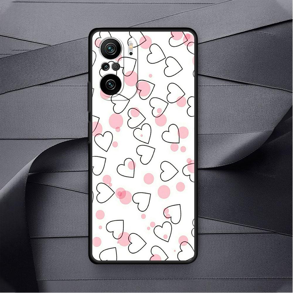 Case For Xiaomi Redmi Note 11 9S 10 9 8 7 9A 9C 9i K40 8T 10C 9T K50 Silicone Phone Shell LOVE Heart