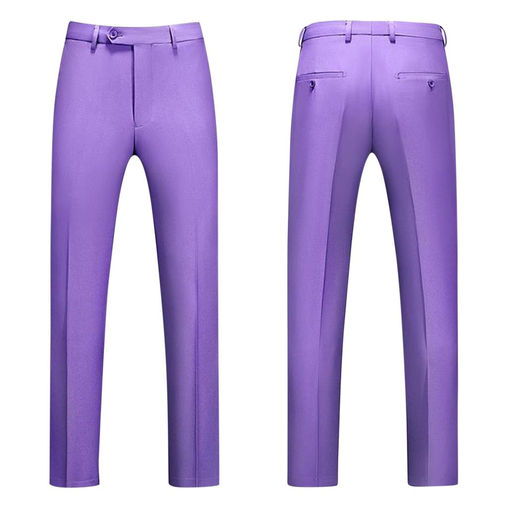 Men's Oversized Solid Color Suit Pants Men's Business Casual Straight Leg Suit Pants