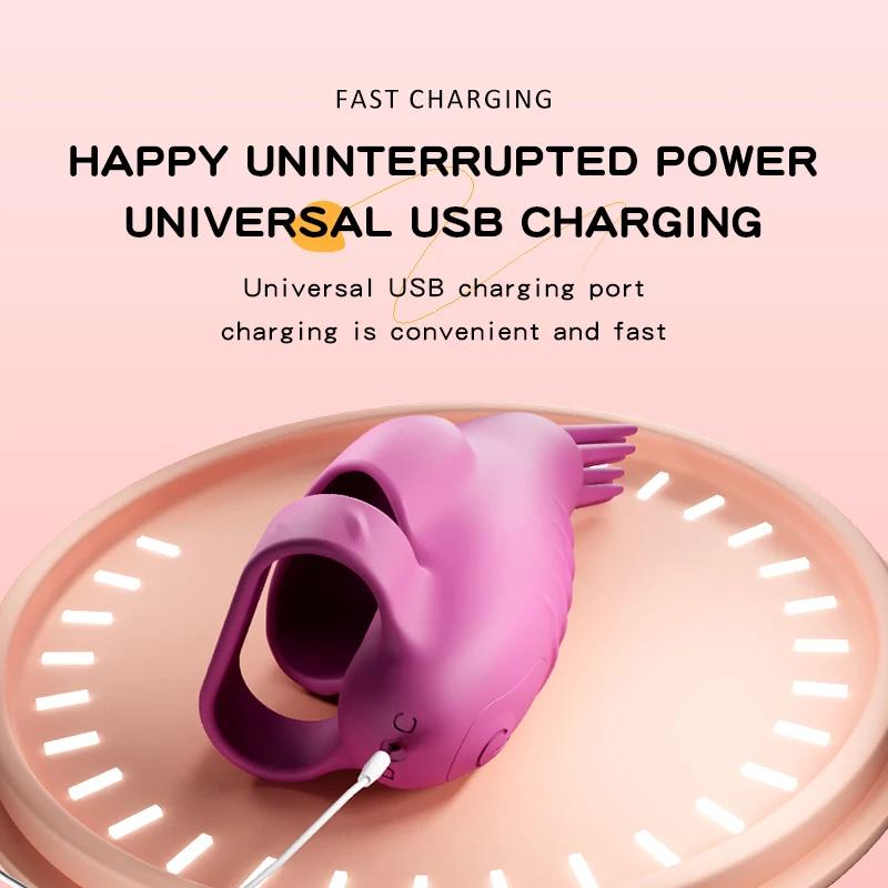 Finger Vibrator Clit Stimulator G-spot Vibrator Nipple Clitoral Stimulation Massager Female Masturbation Sex Toys For Women