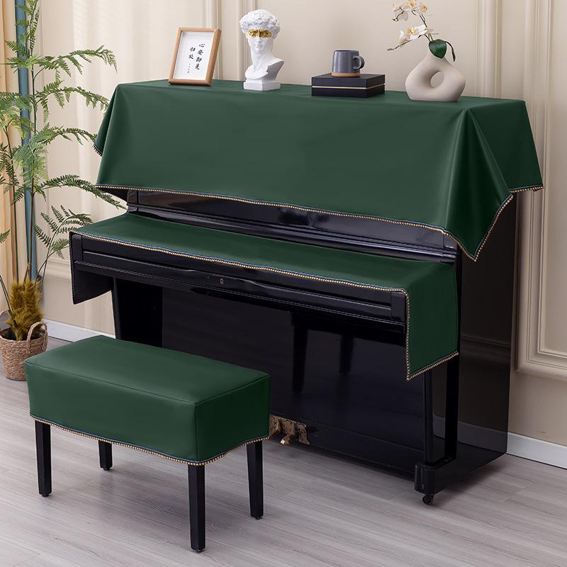 1pcs Solid Color Vertical Electric Piano Cover Dust Covers Electronic Pianos Stool Covers Thicken and Easy To Clean Universal Protective Cover