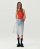 Leuba Digital-Print Pannel Skirt - Digital Denim