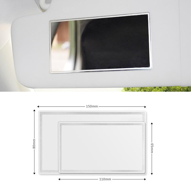 Stainless Car Interior Mirror Portable Makeup Mirror Auto Sun-Shading Visor HD Mirrors Universal Car-styling Interior Mirrors6