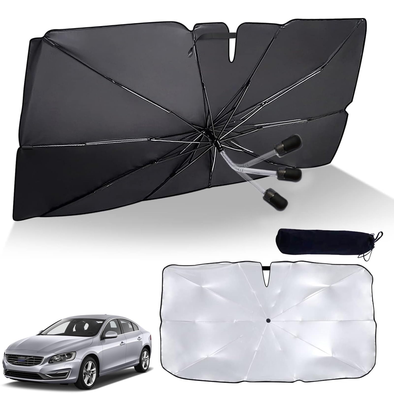 

Volvo S60 2nd Generation 2010 - 2018 Car Umbrella, 360° Bendable Umbrella Pattern, 10 S60 2nd generation