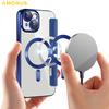 For iPhone 13 Case Compatible with MagSafe RFID Blocking Card Holder Leather Phone Cover