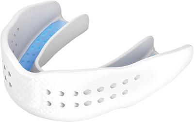 ShockDoctor Mundschutz 8802A SUPER FIT Geformt Schützend Leicht Dünn Erwachsener Jugendlich Weiß Sport Training Kampfsport