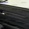 Real Soft Carbon Fiber Car Window Lift Button Panel Decor Sticker For Mazda CX-5 KF 2017 2018 2019 2020 2021 2022 2023 2024 2025