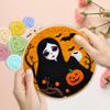 CHENISTORY Painting DIY Wool Embroidery Kit Creative Halloween DIY Wool Needle Felt Picture Craft Painting Gift Felt Needlework