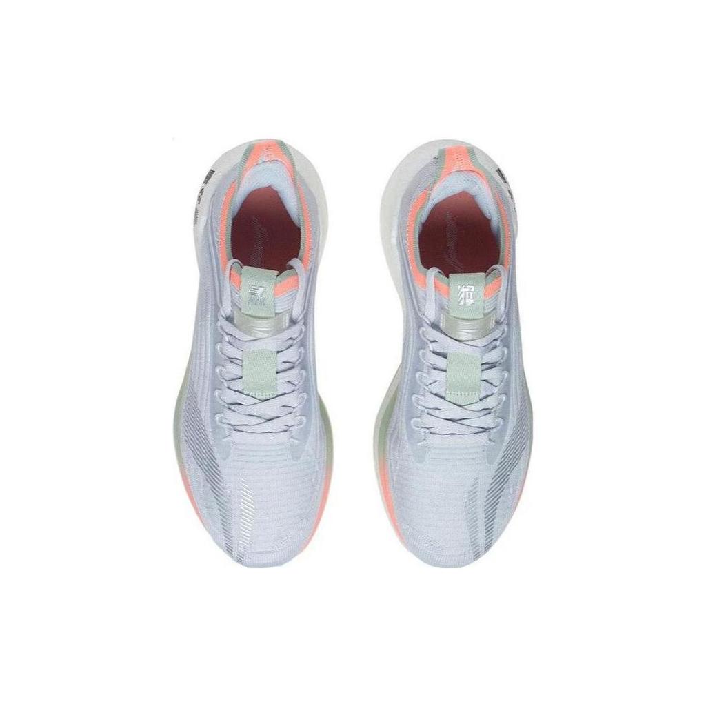 Li Ning Shadow Essential Cushioning Slip Resistant Abrasion Resistant Low Top Running Shoes Women's Light Frost Blue ARRS004-2