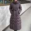 Plus Size L-7XL Fashion Woman Winter Coats With Belt Long Parkas Hooded Loose Thick Female Jackets