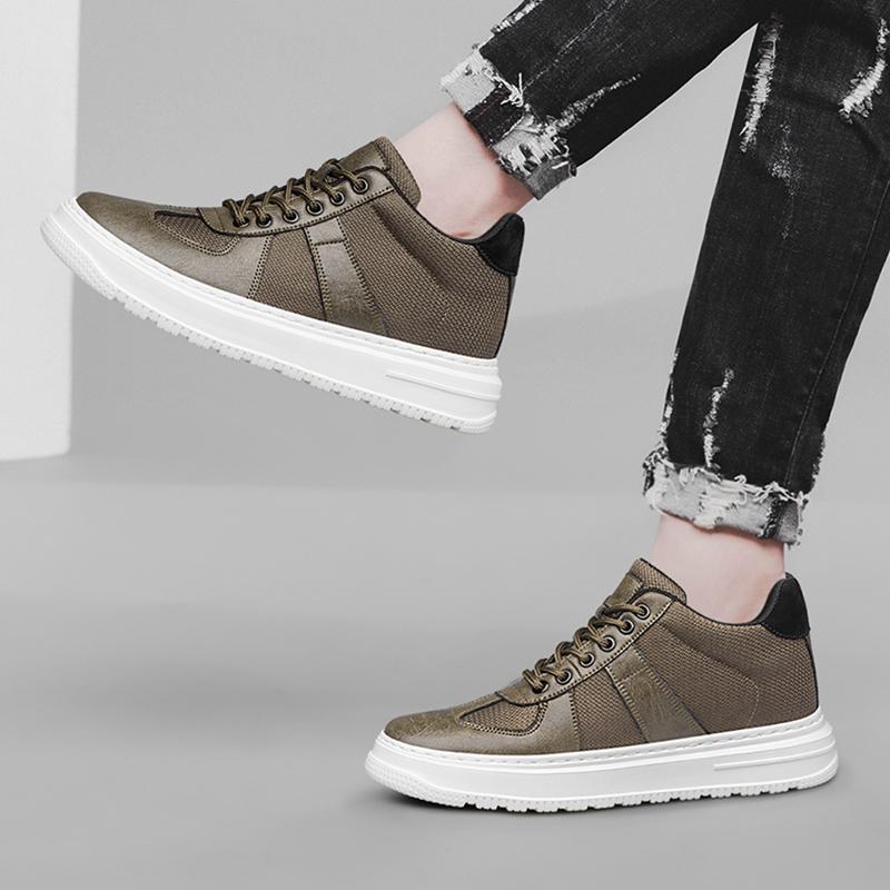 Модные мужские скейт-кеды на шнуровке — фото 7