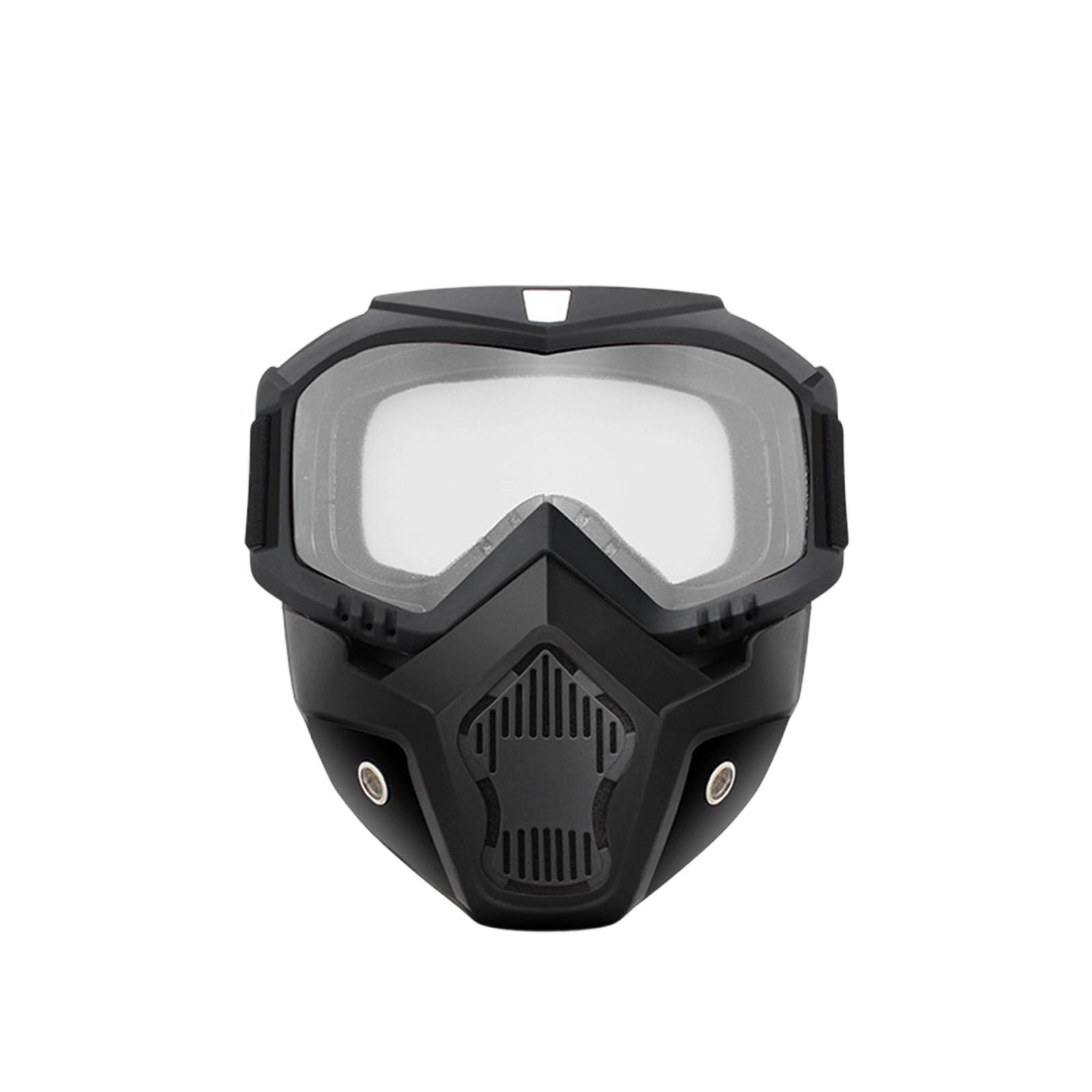 Full Face Protective Shield with Glasses, Face for One Size