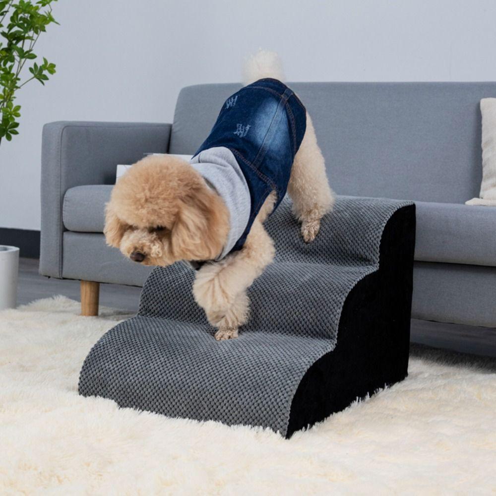 Scări pentru animale de companie în 3 trepte, rampă detașabilă pentru câini, scări portabile pentru câini, accesorii pentru animale de companie