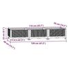 VidaXL Raised Bed 120x40x23 Cm Polypropylene 153306