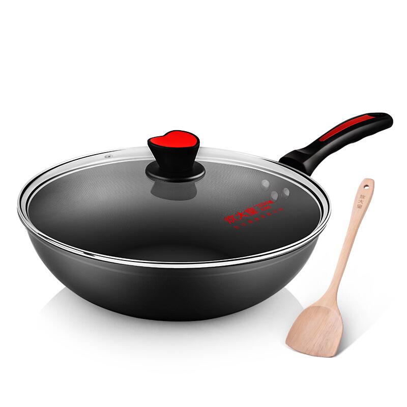 Cooking King Padella antiaderente senza fumo da 32 cm per fornelli a gas e a induzione