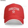 Director  Film Crew Chair Shirt for Cinema Movie Lovers Film Buffs Baseball Cap Wild Ball Hat Birthday Cap Ladies Unisexs