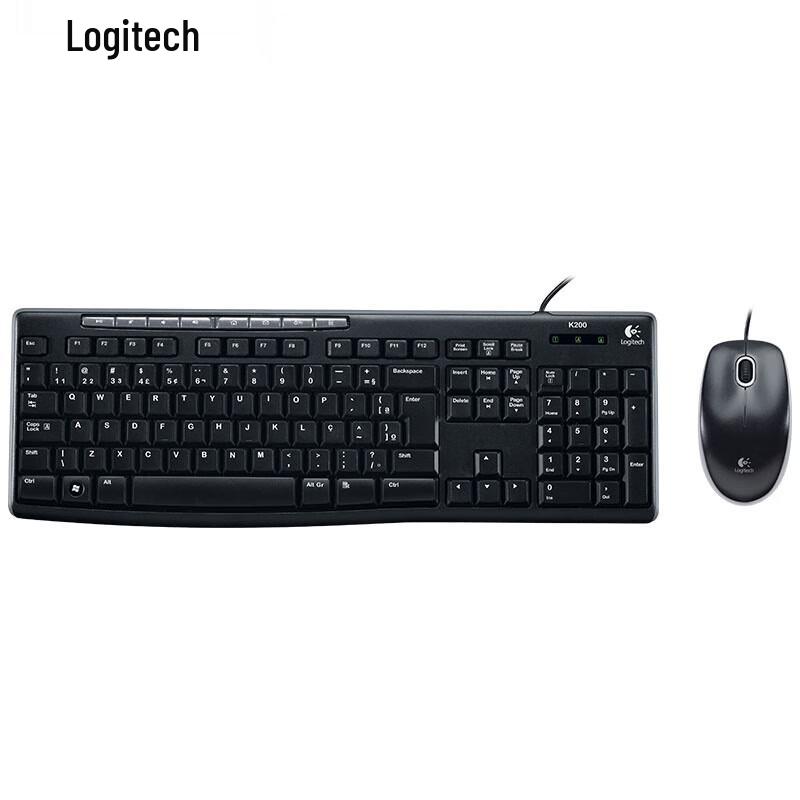 

Logitech MK200 Wired Keyboard and Mouse Combo