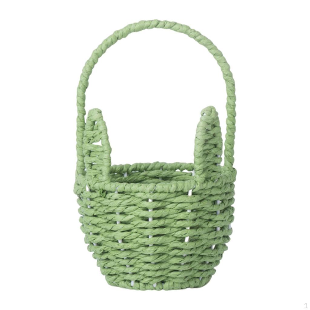 Bunny Basket for Easter And Flower Girl Use, Storage Events Home