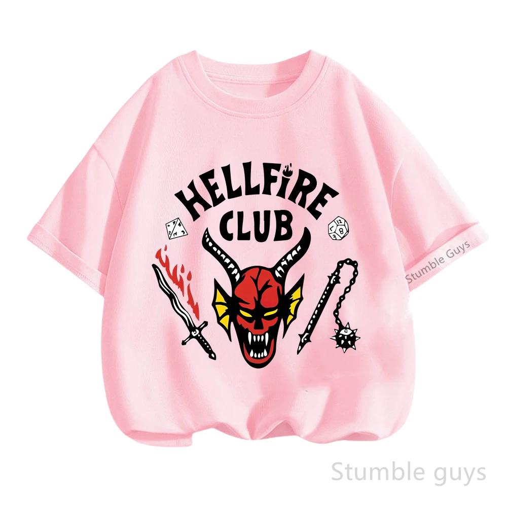 Summer Kids Daily Wear T-shirt Stranger Things Boys Clothes Girls Short Sleeve Anime Tshirt Tops Stranger Thıngs Tops