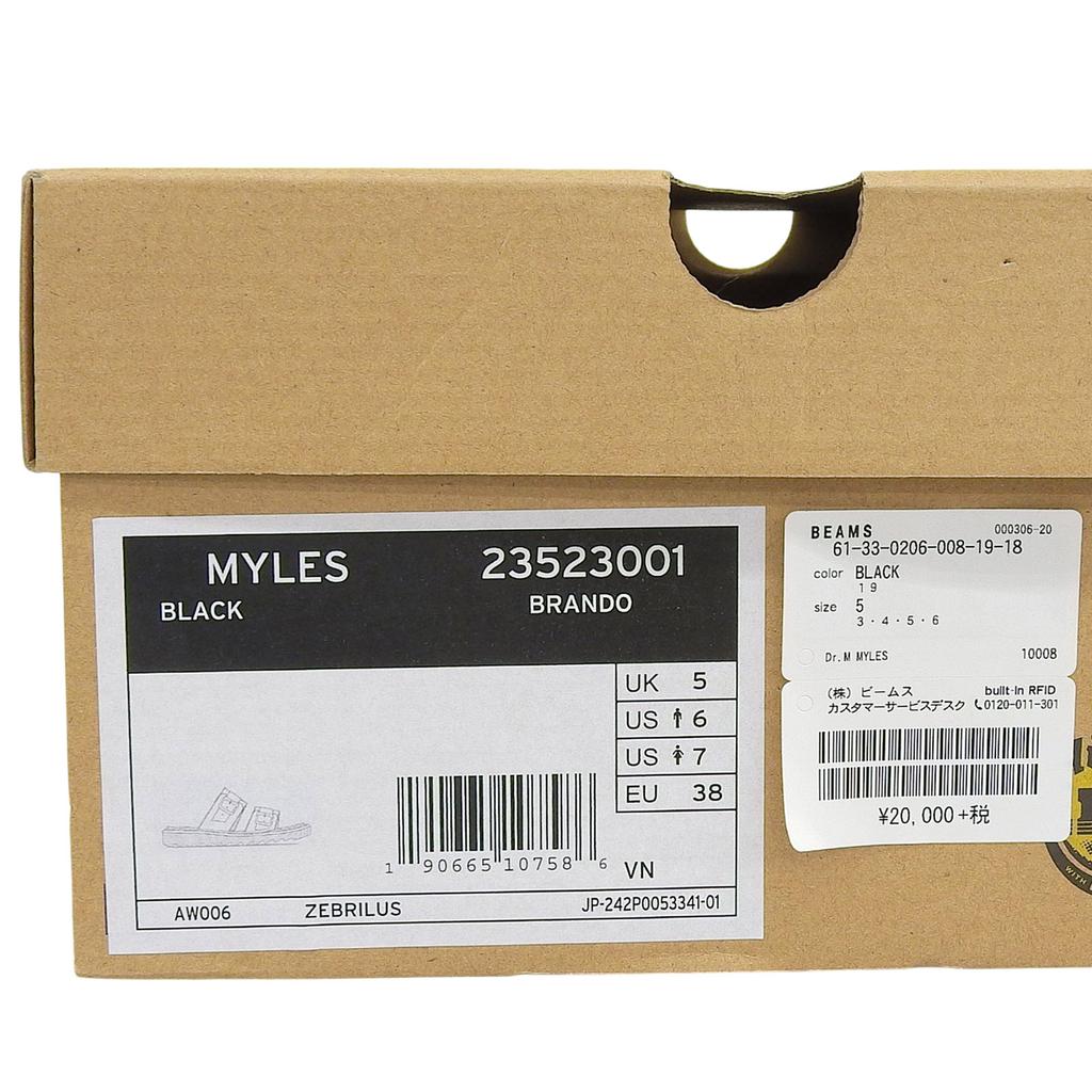 Pristine Dr.Martens Sandals MYLES Leather slide sandals black Women 23523001 Used