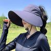 Foldable Sunscreen Cap Breathable Ponytail Hat New Shawl Cap  Summer