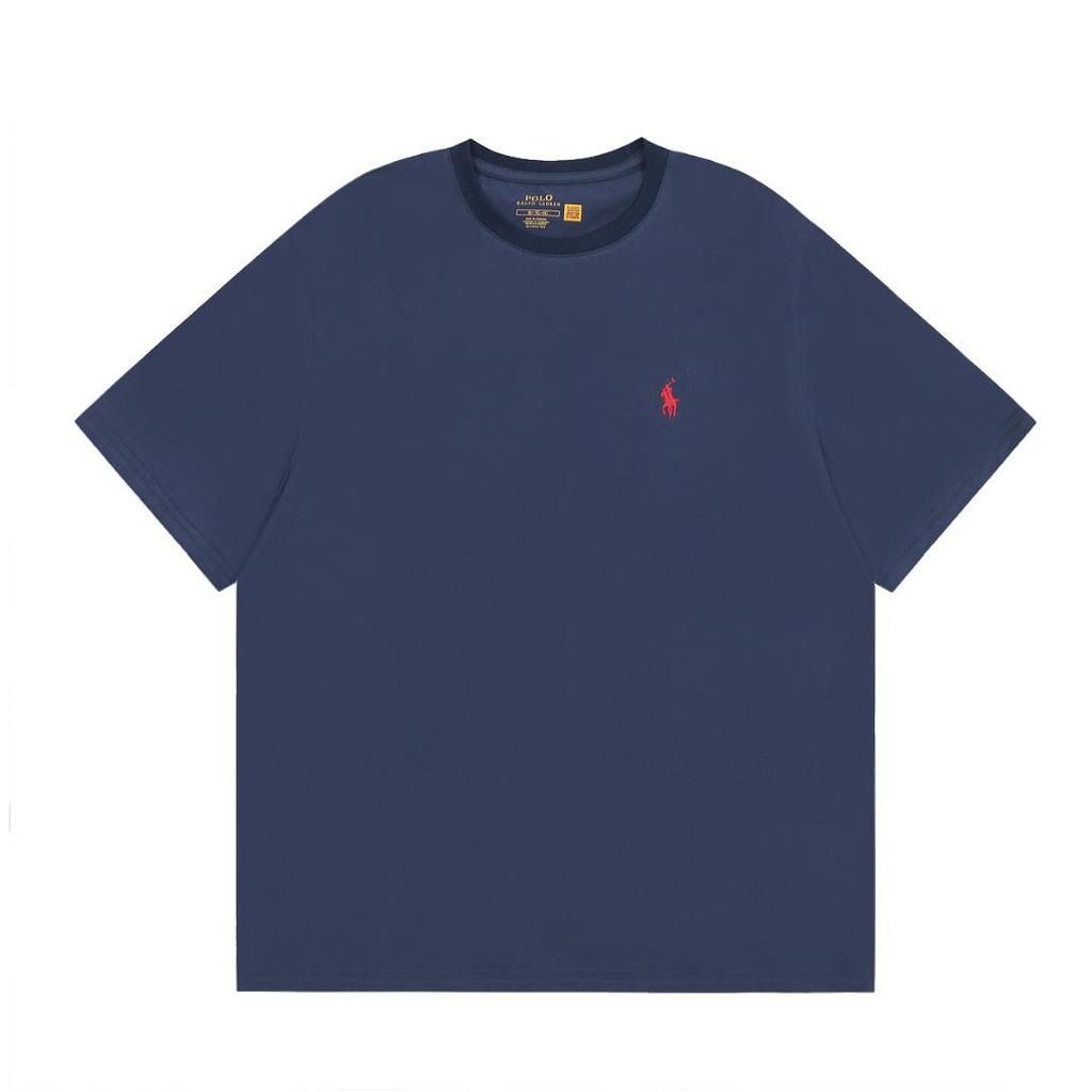 Ralph Lauren 2025 Unisex Casual T-shirt - Little Pony Logo, Round Neck, Short Sleeve.