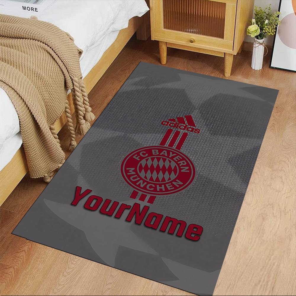 Bayern Munich Personalized Name Area Rug Perfect for Hallway Dormitory Living Rooms Bedrooms Antislip Carpet Office home decor