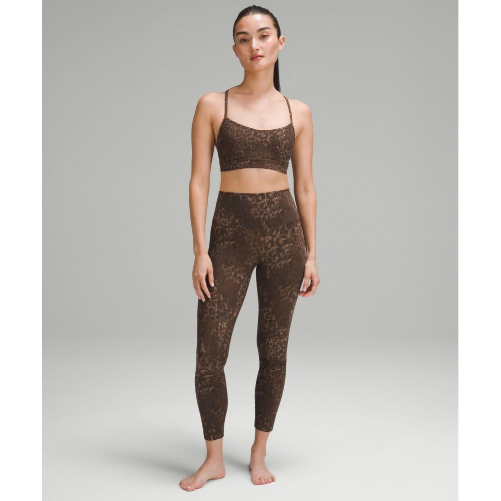 Lululemon Align  High Rise Pant 25  Lined Truleopard Max Brown Multi