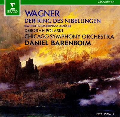 CD WAGNER, POLASKI, BARENBOIM; CSO - Der Ring Des Nibelungen (Extraits/E 2292457862 Erato 1992 Europe Classical Used