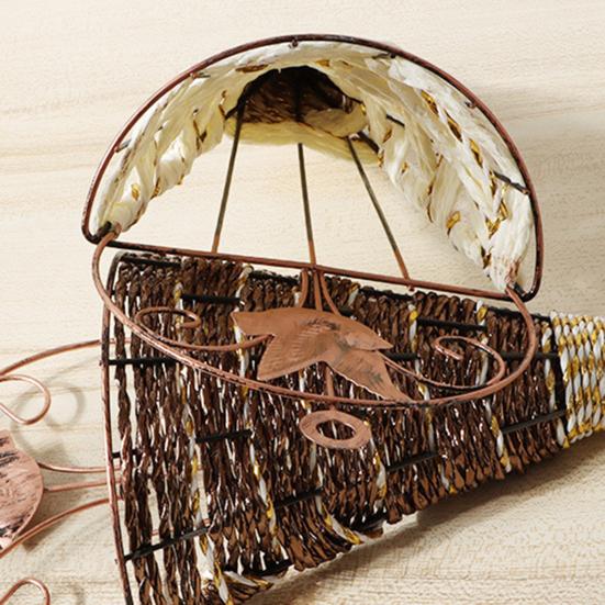 Cesta de plantas atraente à prova de ferrugem, suculentas de parede de metal, cestas suspensas para casa