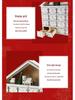 24-Day Christmas Advent Countdown Calendar Ornament Set for Home Decorations