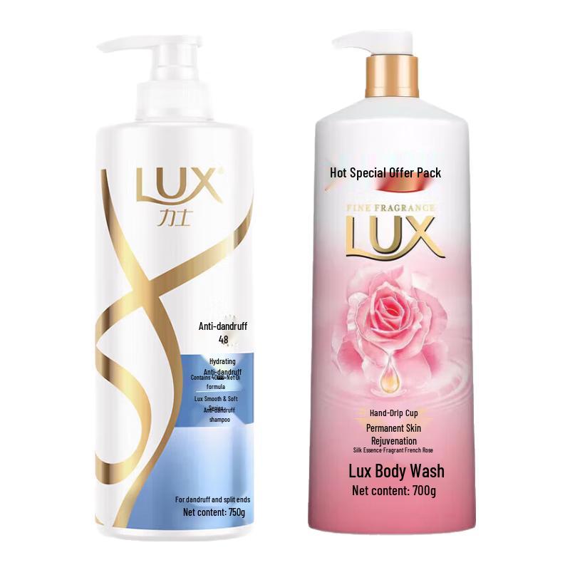 LUX Hydrating Anti-Dandruff Shampoo & Nourishing Shower Gel Set