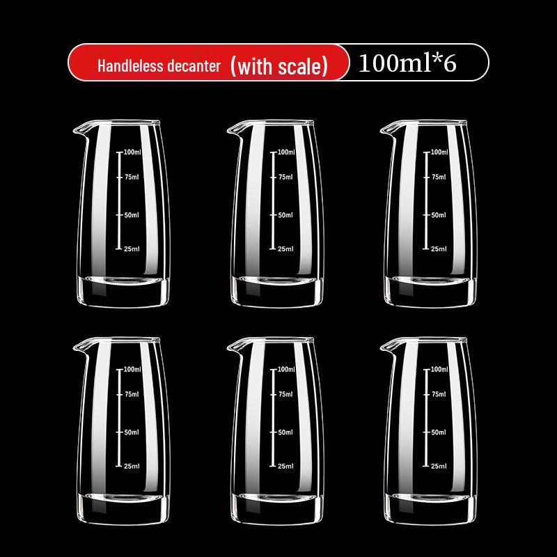 Kristall Baijiu Karaffe Set mit kleinen Luxus-Weingläsern